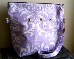 Totable in Purple Fleur pattern