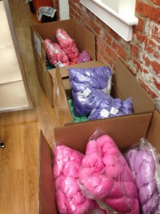 Boxes and boxes of yarns!