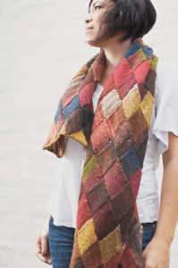Entrelac shawl