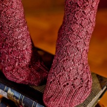 Linaria Bipartita Socks by Hunter Hammersen