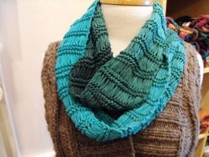 Sol Degrade Dropped-Stitch Infinity Scarf by Melissa Poon