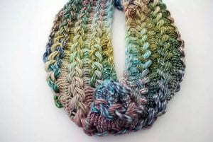 Braided Hairpin Lace Infinity Scarf by B.Hooked Crochet