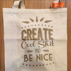 knerd create cool stuff bag