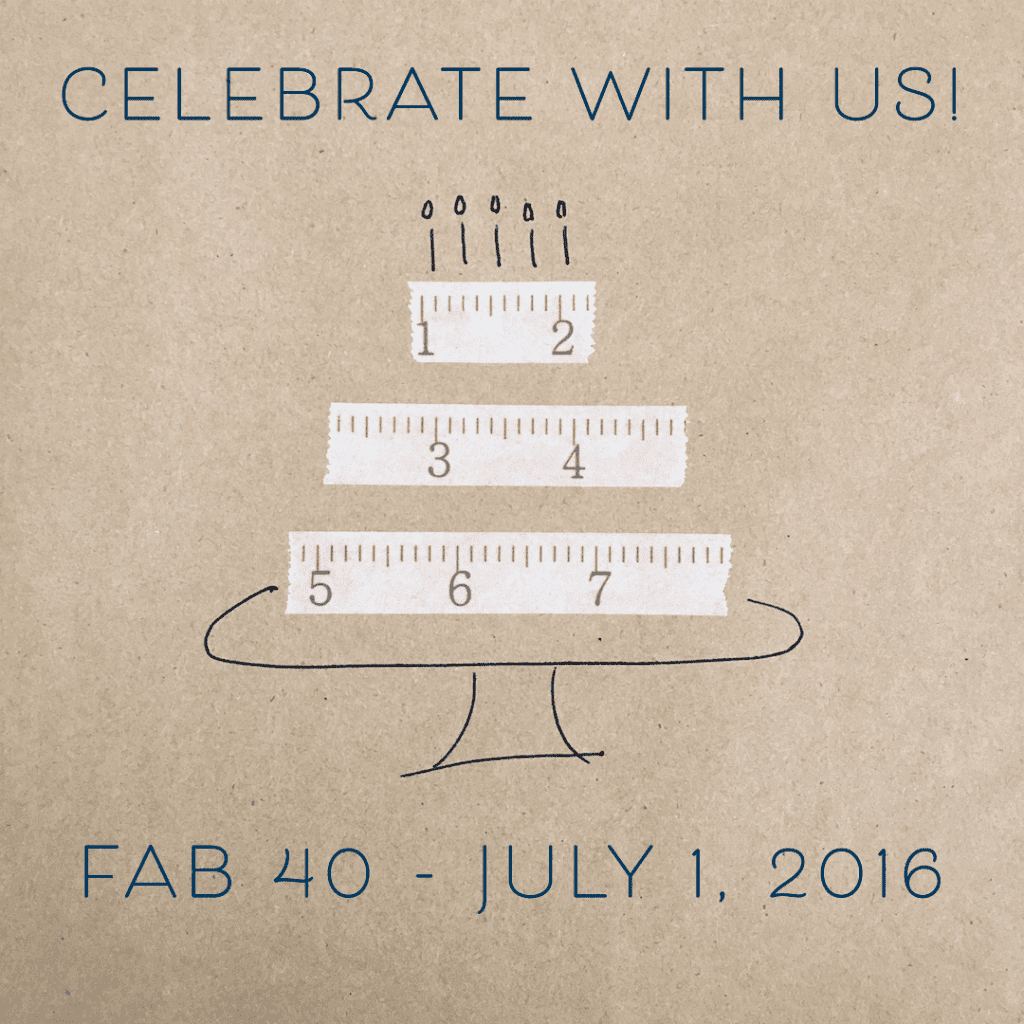The Fab 40 Sale at Stitch Sew Shop is this Friday!