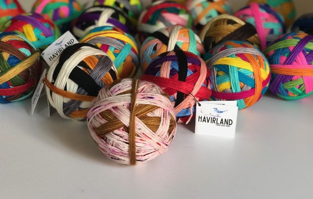Restock of Havirland Self-Striping Yarns!