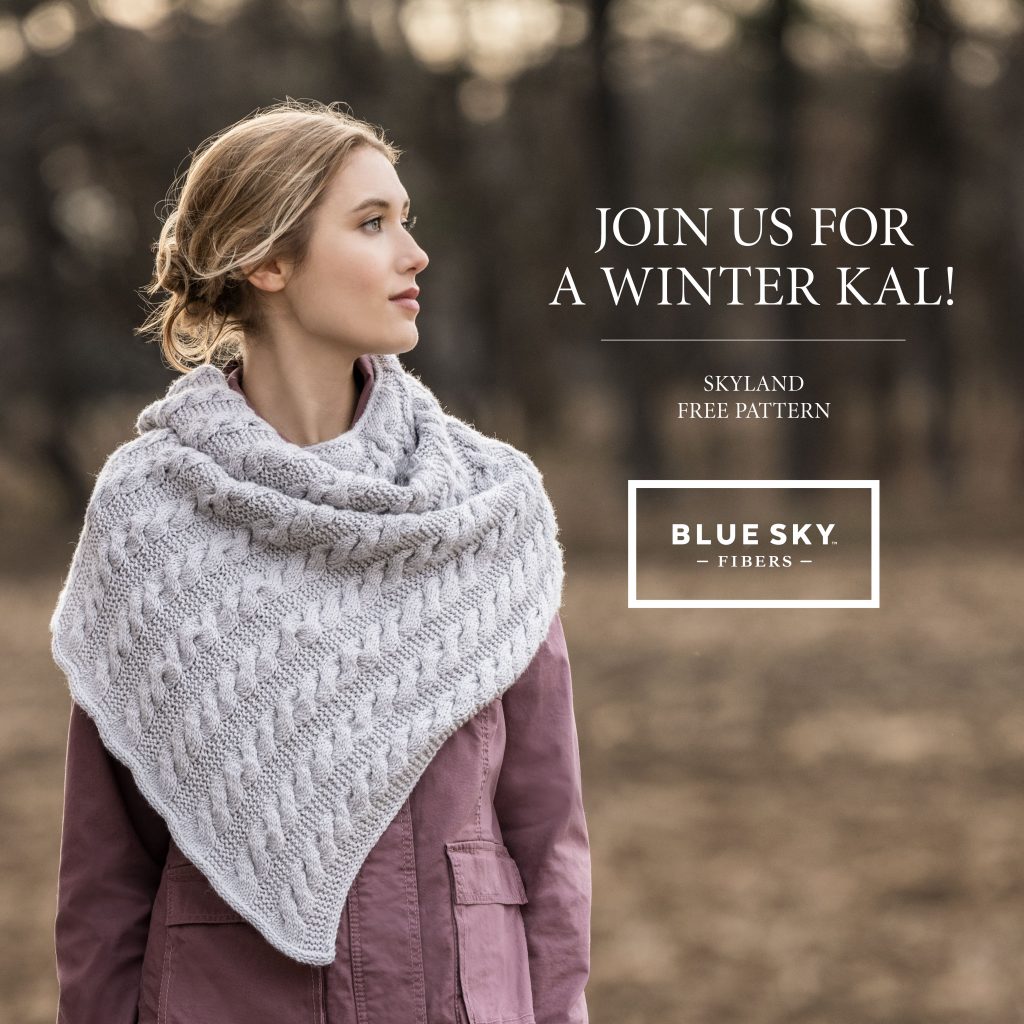 Livonia Shawl KAL with Blue Sky Fibers Skyland!
