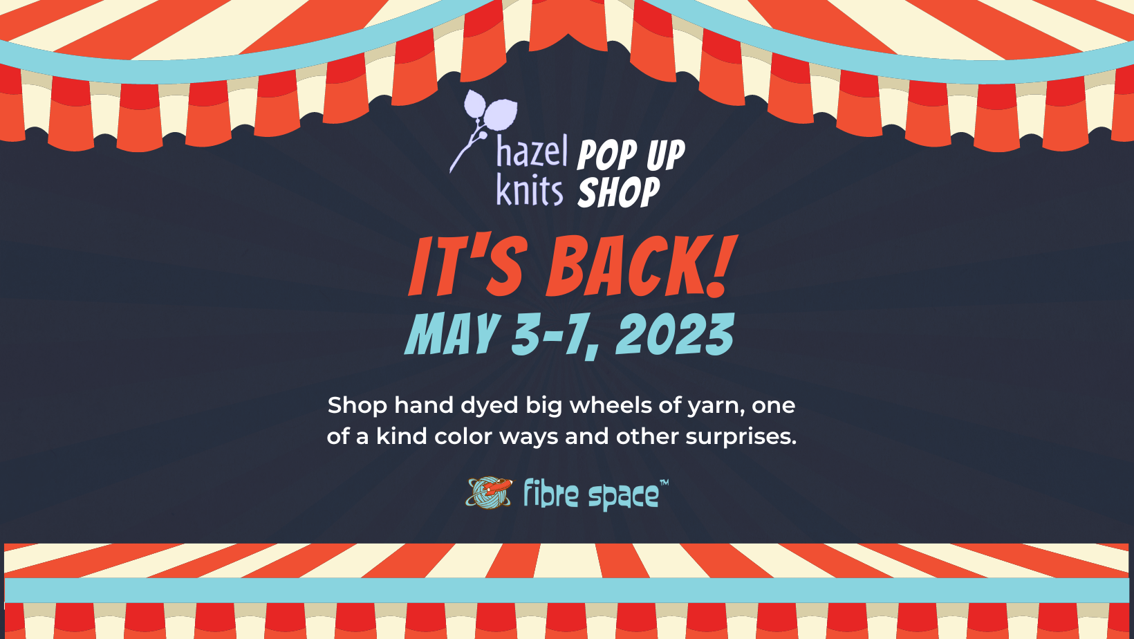 Hazel Knits Pop Up fibre space