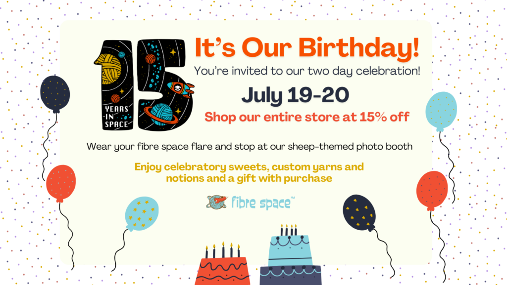 Celebrate our 15th birthday with a sale!