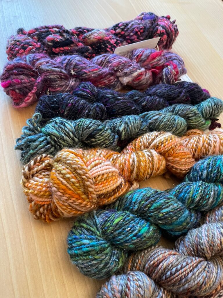 Nan Lopata locally spun yarn has landed