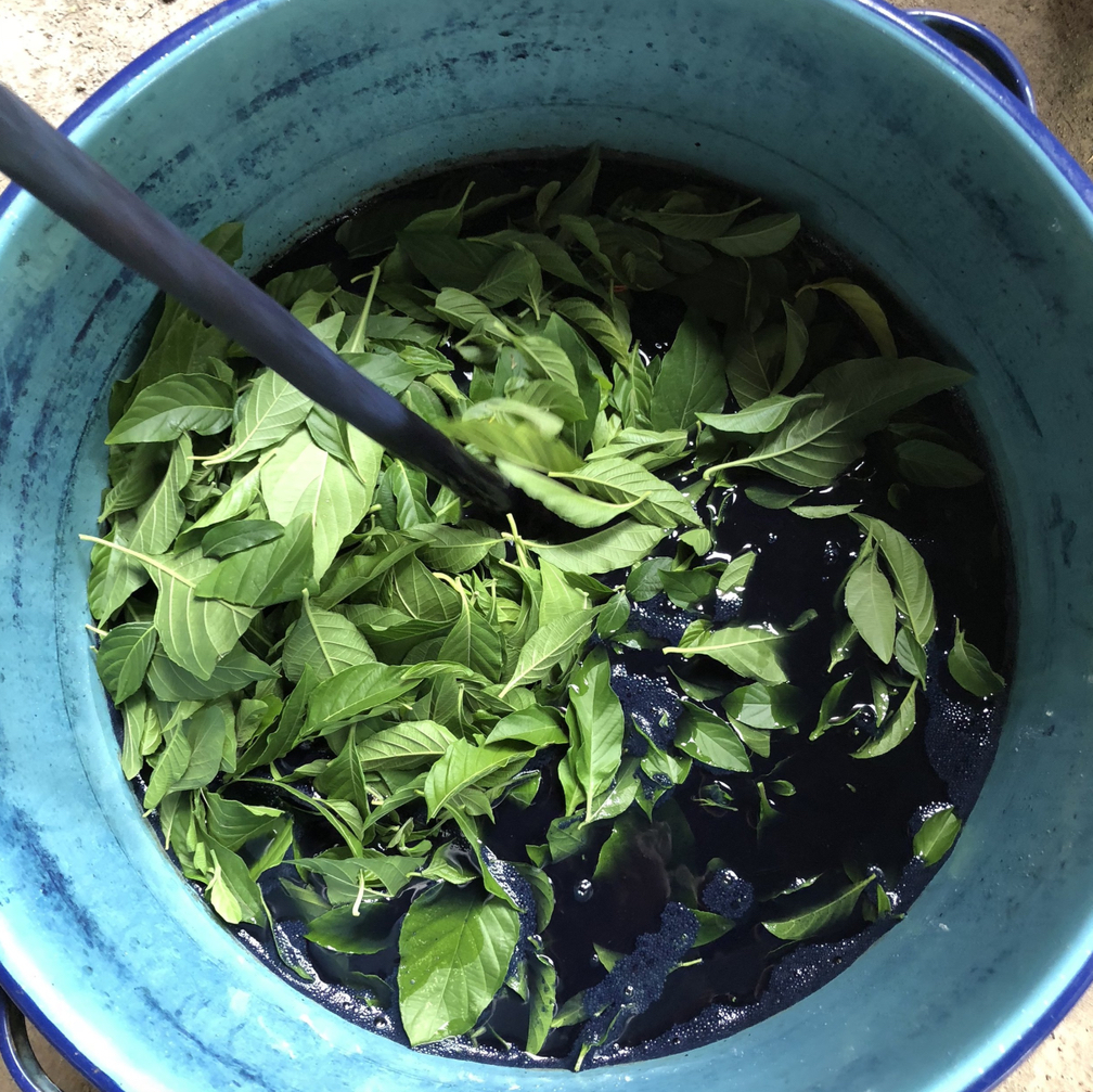 hand-dyed from nature