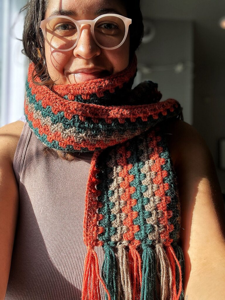 Must Make Monday: Knit the Rainbow’s Woodmother Scarf and Basketry Socks