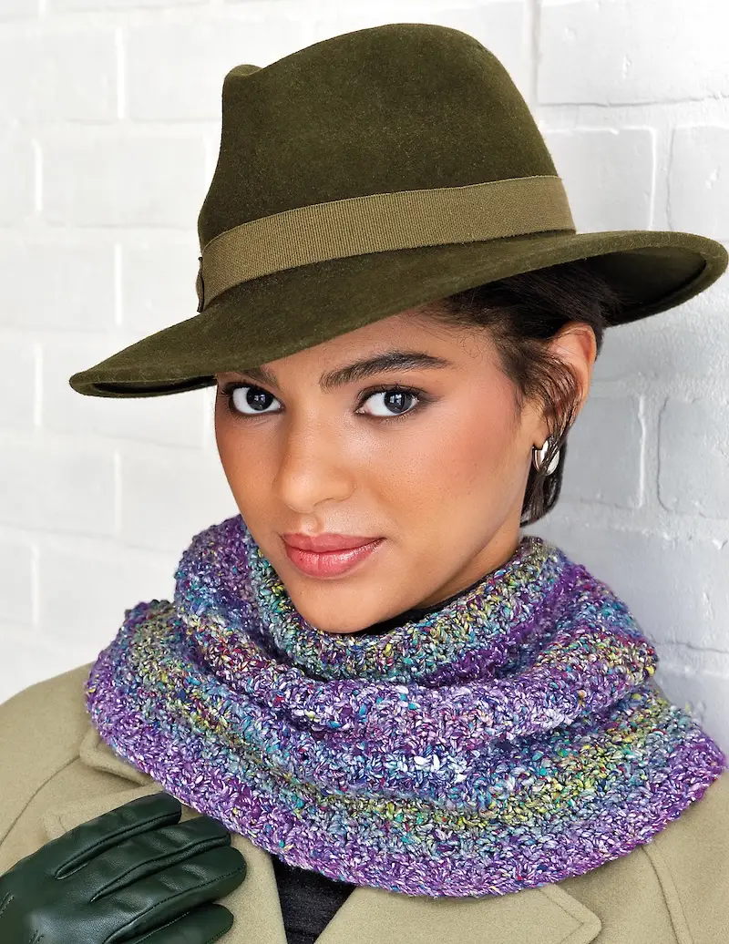Autumn Rivers cowl by Rosemary Drysdale