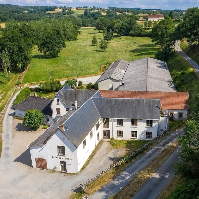 The Fonty Filature yarn mill in Creuse, France.