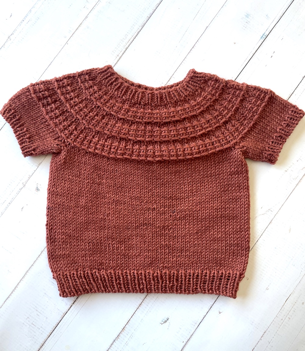 Hyphen Tee pattern by Lisa Chemery