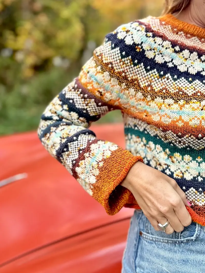 Happy Camp Sweater pattern by Brienne Moody.