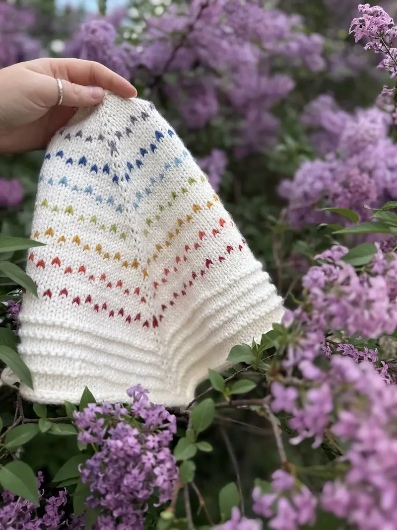 The Pride Bandana pattern by Laila Simon.