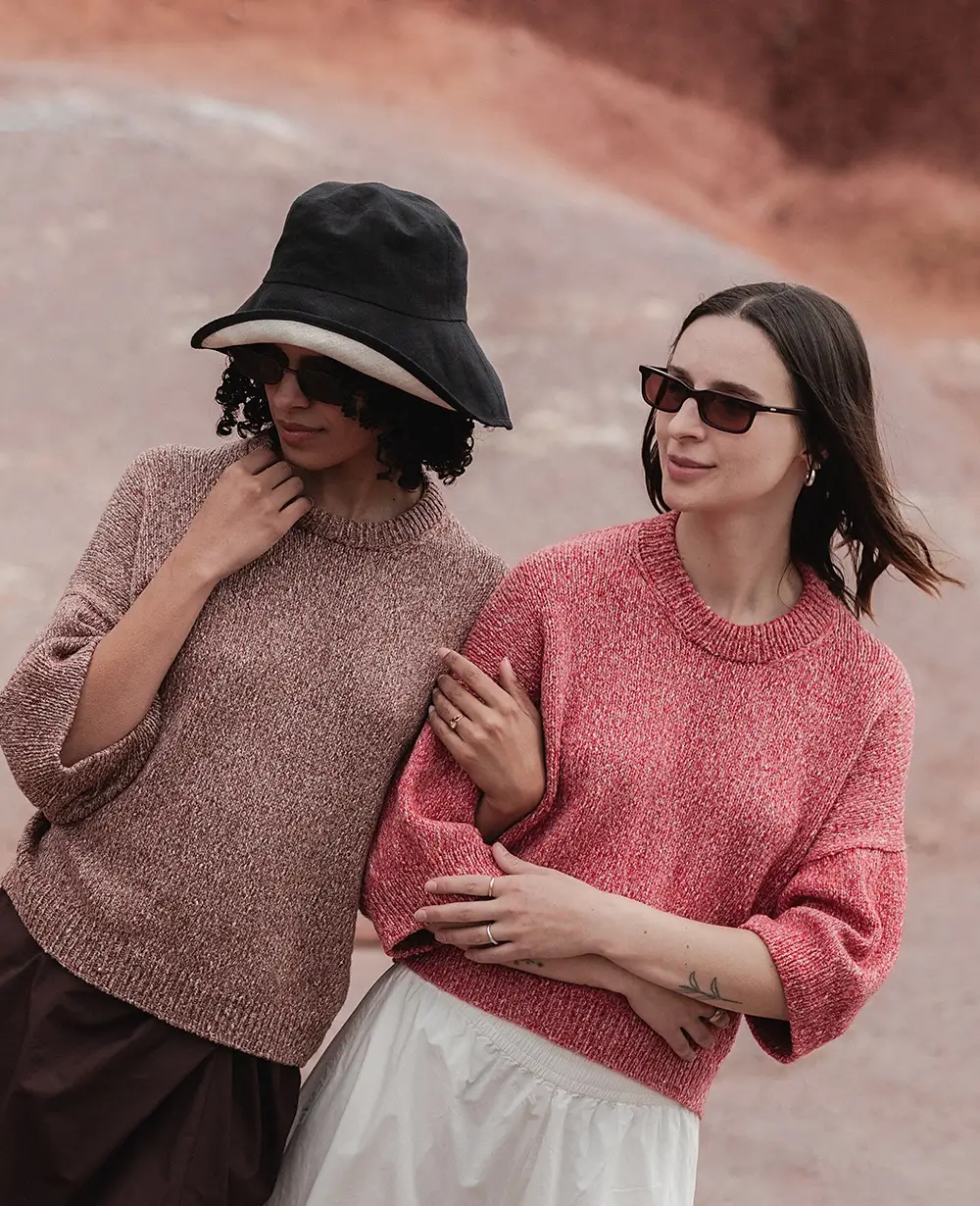 Claystone Sweater pattern by Tayler Harris.