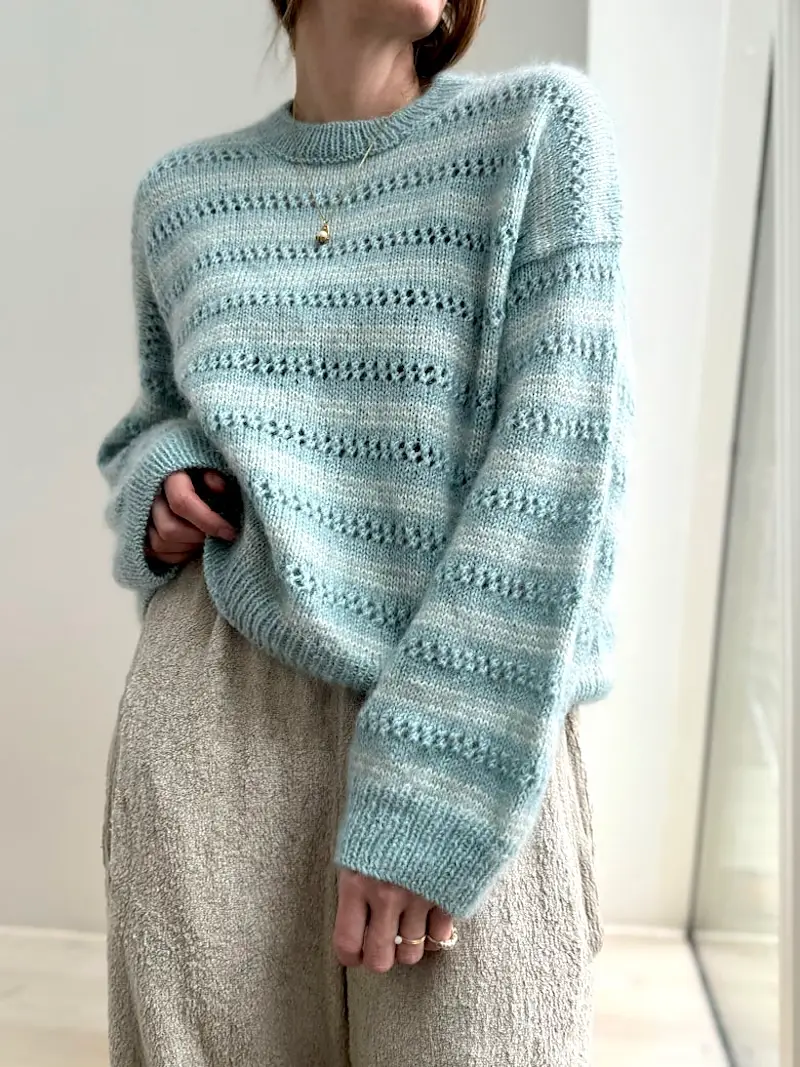 Lace Loop Sweater pattern by Other Loops.
