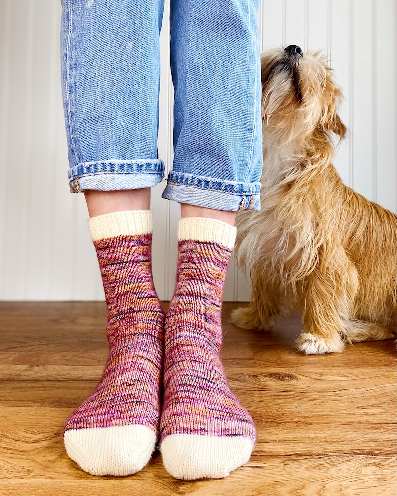 I'm So Basic Socks pattern by Summer Lee.