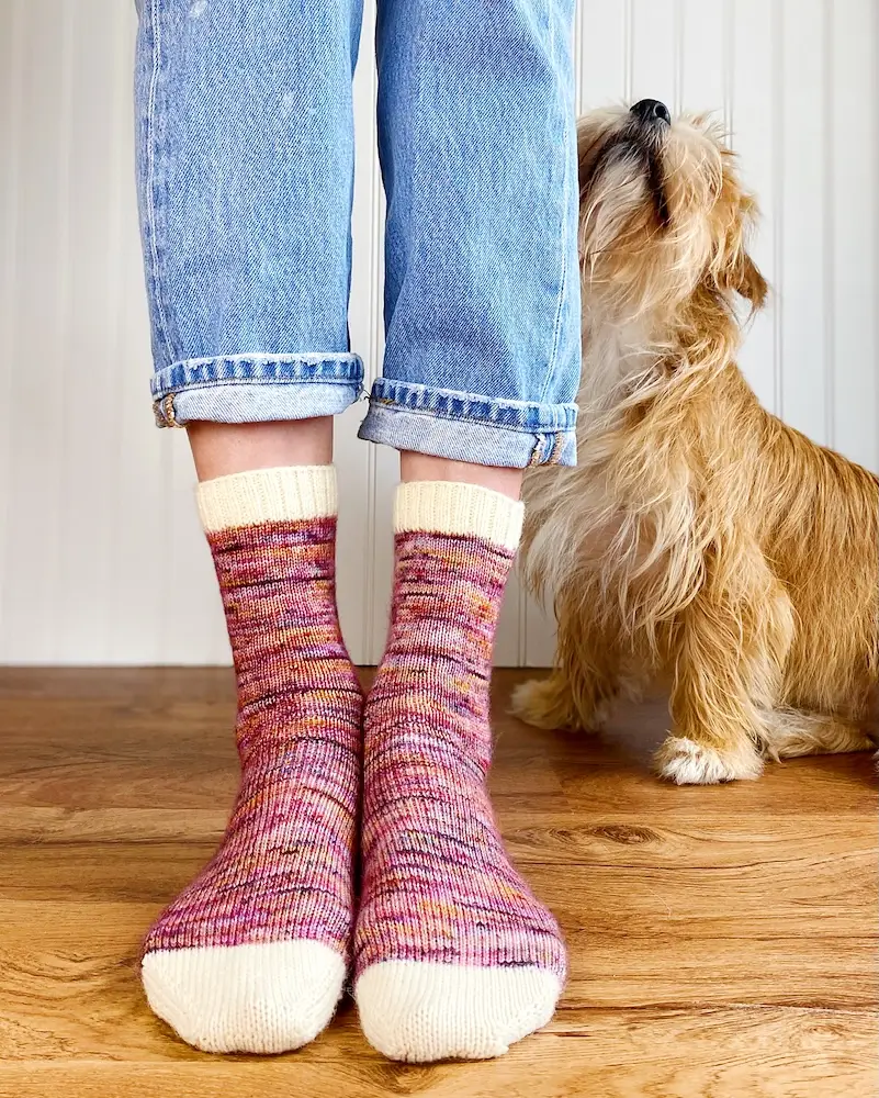 I'm So Basic Socks pattern by Summer Lee.