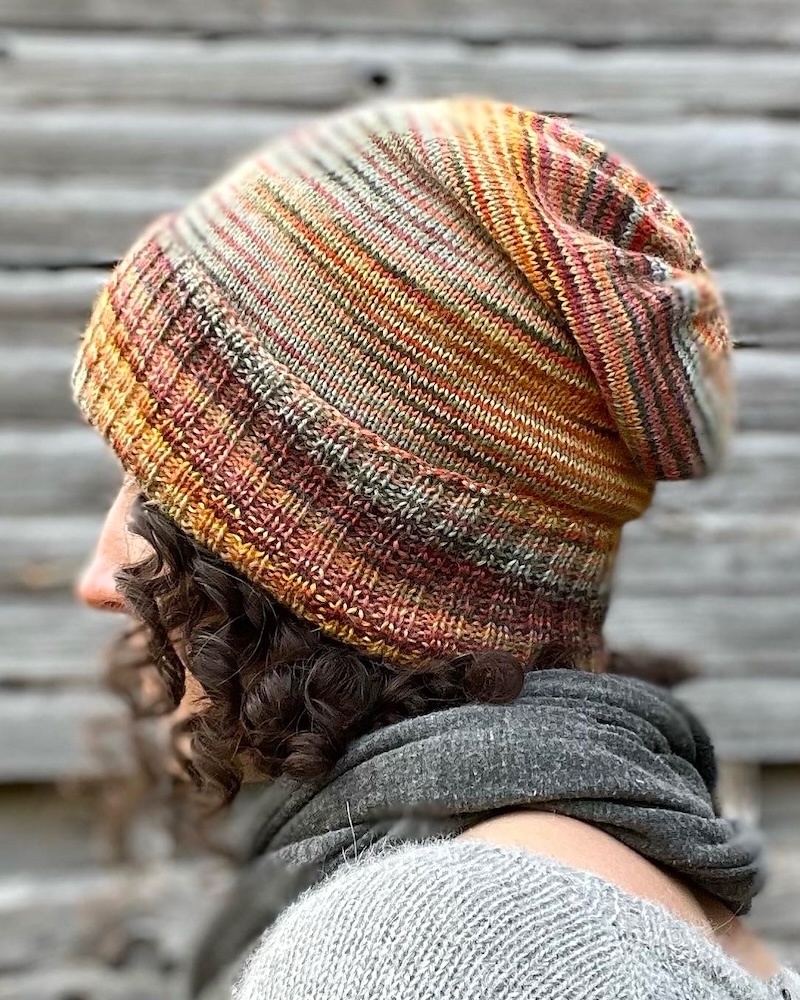 Sockhead Slouch Hat pattern by Kelly McClure