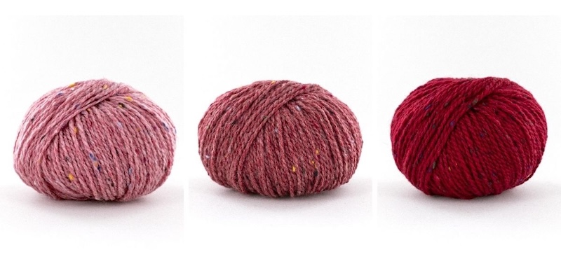 Three shades of Fonty Super Tweed.