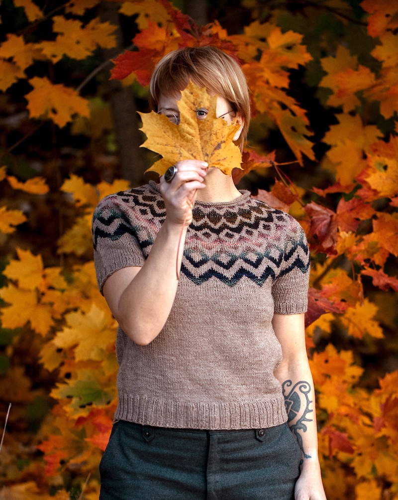 Geometer Sweater pattern by Lotta H Löthgren.