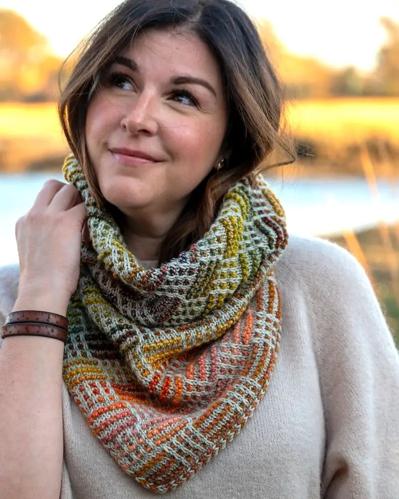 Grid Gambit pattern by Samantha Guerin