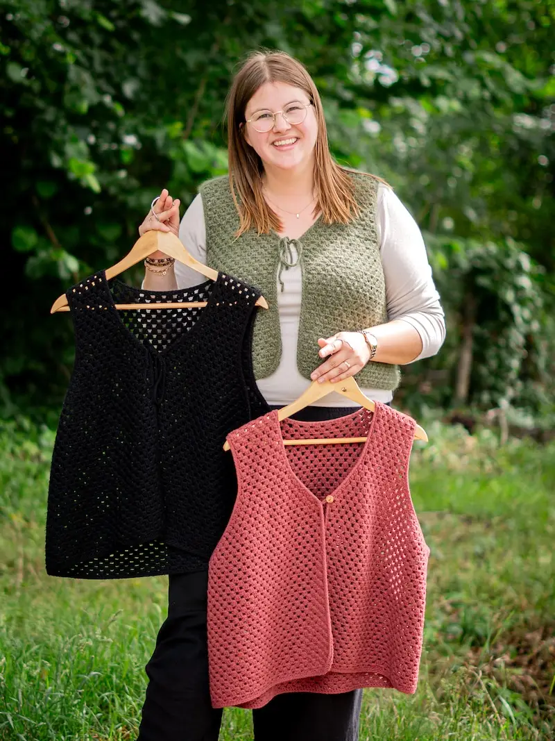 Happy Granny Vest pattern by Lonneke Stoop