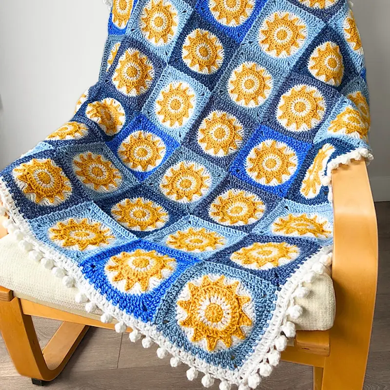 Hazy Sunshine Blanket by Debbie Wragg