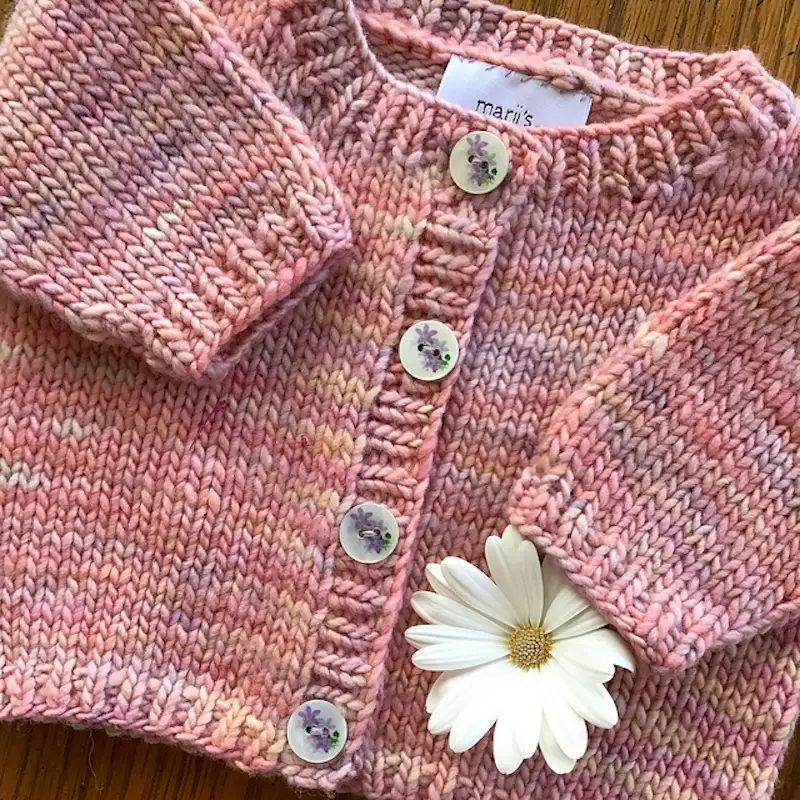 New Baby Cardigan by Marji LaFreniere