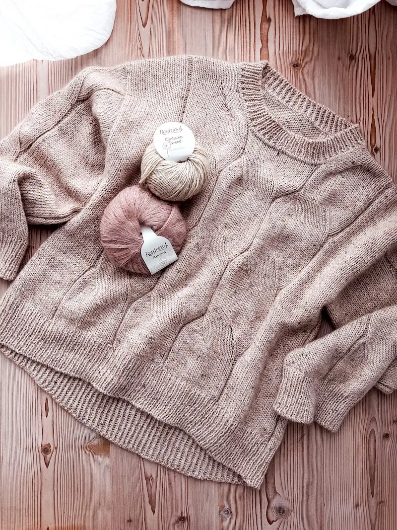 Simone Sweater pattern by Miriam Walchshäusl.