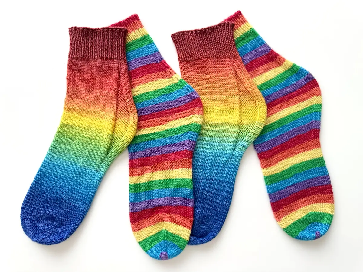 Tubescent Socks pattern by Carissa Browning