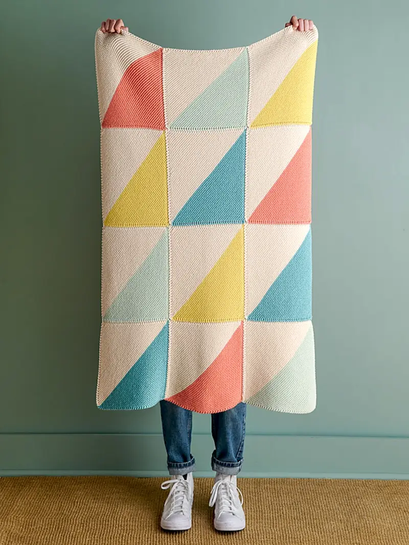 Prism Blanket pattern by Purl Soho