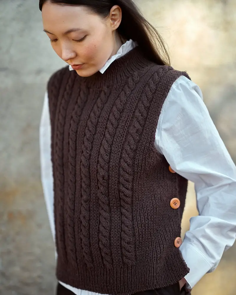 Huurre vest by Anniina Juuti