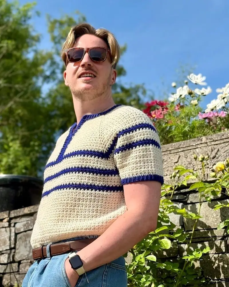 The Tidal Tee Crochet T-Shirt pattern by Off the Chain with Jack