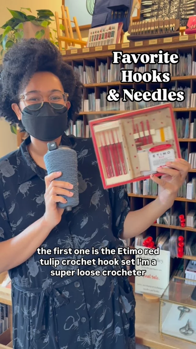 We could yap all day about our favorite tools, but instead here’s just a quick look at some of our favorite tools to stitch with! #crochethook #knittingneedle #chiaogoo #lykkecrafts #lykkemakehappy #etimocrochet #tulipneedles #tulipcompany #makeressentials