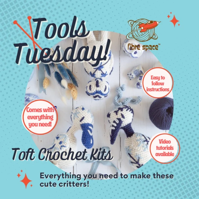 Expand your crochet knowledge this #toolstuesday with new kits from @toft_uk! These cute amigurumi kits come with everything you need to make a cute new friend and learn some new skills! Grab yours in space or online!

#toftuk #amigurumitoy #crochet #edsanimals #crochetkit #crochetinspiration #crochetamigurumi #learntocrochet