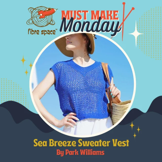 Headed to the beach this summer? Then it's definitely time for you to stitch up the Sea Breeze Sweater Vest by @parknknit  in Kelbourne Woolens Mojave! This #MustMakeMonday is a versatile open mesh vest that is ideal for transitioning seasons. 

#kelbournewoolensmojave #kelbournewoolens #seabreezesweatervest #parknknit #shopalxva #otboutiques