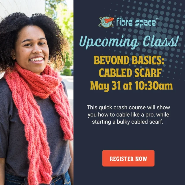 Level up your skills in crochet or knitting this week in space! 

Book your class here: https://fibrespace.com/classes/

#learnatfibrespace #knittingclass #crochetclass #cabledscarf #laceknitting #learntocrochet #learntoknit #shopalxva #otboutiques