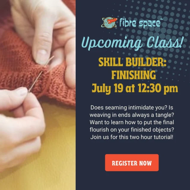 Want to build your stitching skills? This week in space, we're offering classes on finishing your makes, learning to crochet, plus so much more! Whether you're brand new to the craft, joining us for our holiday challenge, or anything in between, we've got a class for you! Please register at the link in our bio!

#learnatfibrespace #stitchingskills #learntoknit #learntocrochet #holidaystitching #crochetbeanie #sweaterknitting #shopalxva #otboutiques