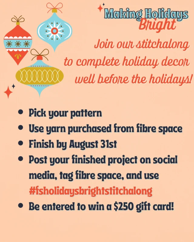 Are you stitching up something holiday-themed to join our Making Holidays Bright Stitchalong? (And we mean ANY holiday!) We want to see what you're working on! Share your Holiday WIPs, tag us, and use #fsholidaysbrightstitchalong to show us what you're stitching. In the meantime, check out these holiday projects that our yarnistas are excited about! 

Learn more here: https://fibrespace.com/event/making-holidays-bright-handmade-holidays/

#holidaystitching #pumpkins #fallforgrannypumpkins #autumnabstractblanket #fairislepumpkins #shopalxva #otboutiques