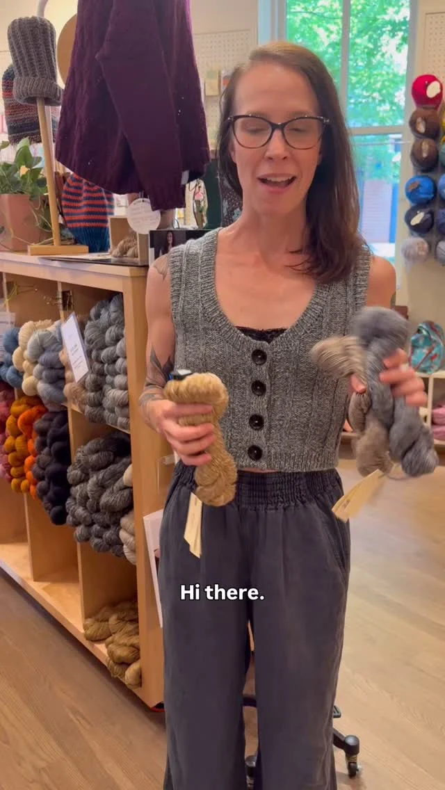 This Friday’s #FOfriday is hot off the needles! You might recognize this pattern from our Must Make Monday this week – the Sauvie Vest by @woolfolk_yarn. Danielle stitched her version in the newest arrival from Woolfolk – Brise! Don’t forget that you can tag us in your FO’s and use #fibrespaceFO to enter to win our monthly giveaway! #woolfolkyarn #woolfolkbrise #sauvievest #shopalxva #otboutiques